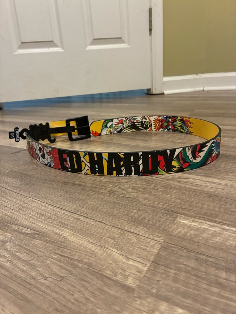 (Brand New) Size 36 - Ed Hardy For The World Reversible Belt